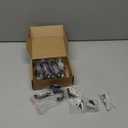 6 Pack Coat Hooks Wall Mount Heavy Duty Utility Retro Double Hooks for Hanging Coats,Hat, Towel, Key, Robe, Scarf, Bag, Cap (Black)