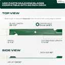038-2007-00 Bad Boy 60 Inch Mower Blades Replacement, 3 Pack
