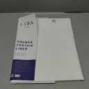 LiBa Bathroom Shower Curtain - Waterproof Plastic Shower Curtain Premium PEVA Non-Toxic with Rust Proof Grommets White 8G Heavy Duty Bathroom Accessories 72x84