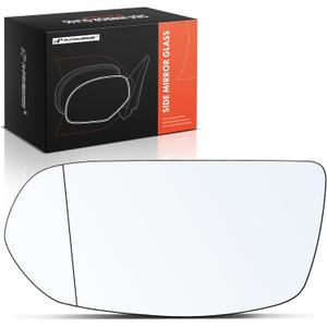 A-Premium Left Driver Side Heated Mirror Glass with Backing Plate - Compatible with Honda CR-V CRV 2012-2018, HR-V HRV 2016-2018 - Exterior Side View Flat Mirror