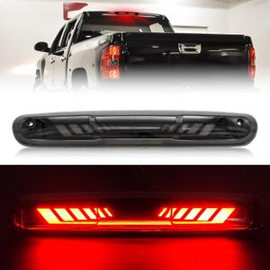 Third 3rd Brake Light for 2007-2013 Chevy Silverado/GMC Sierra 1500 2500 3500, TIME TUNNEL Sequential LED High Mount Stop Light for 2014 Silverado/Sierra Classic, Rear Center Cab Tail Lamp