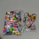 Landical 200 Pcs Inspirational Silicone Focal Beads for Pen Bulk Colorful Hexagon Round Silicone Beads for Keychain Making DIY Gift Necklace Bracelet Jewelry Supplies (Classic)