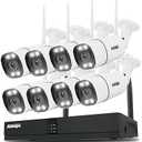 8 Channel Security Camera System Wireless with Two-Way Audio/AI Face/Motion Detection/Color Night Vision, 8X 3MP WiFi Surveillance Cameras Indoor Outdoor, H.265+ 8CH WiFi NVR, NO Hard Drive