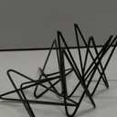 Pack of 4 Air Plant Holder Tillandsia Base, Modern Geometric Metal Air Plant Stand Airplant Display Rack, Tabletop Big Streptophylla Plant Display Table Hand for Home Office Decoration Supplies