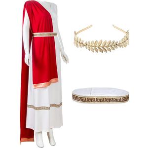 Toga Costume Women with Headwear Belt