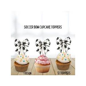 Set of 2, Spots Theme Party Set - Basketball Cupcake Toppers with Toothpicks & Jersey Cookie Cutter - Birthday Party Decorations
