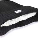 MaxNova Baby Winter Hat Toddler Beanie Hat Earflap Knit Cap for Boys Girls 0-8 Years (Black)