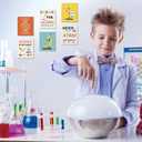 KAIRNE Science Wall Art,Inspirational Science Quotes Canvas,Fun Experiment Room Decor,Chemistry Wall Decoration,Motivational Explore Paintings for Classroom,Playroom,Middle High School (8x10inch)