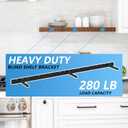 42 Inch Heavy Duty Blind Wall Mount Floating Shelf Bracket - Hidden Shelf Bracket with 150 LB Weight Capacity -3/4 Inch Solid Steel Support Rods