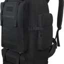 Hiking Backpack, 100L Large Camping Backpack, Expandable Waterproof MOLLE Rucksack, Outdoor Sport Travel Daypack Military Tactical Back pack for Men Women (Black)