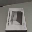 Acrylic Display Case for Figures Dustproof, Clear Display Box with Building Base, Collection Bricks Storage Blocks Aciton Figure Showcase(Black)