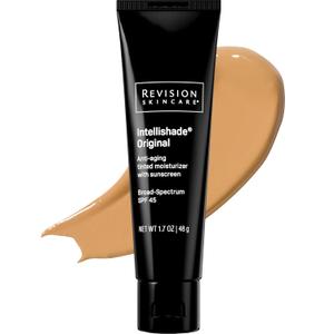 Revision Skincare Intellishade Original, Anti Aging Tinted Daily Moisturizer with SPF, Anti Wrinkle with Peptides and Vitamin C, 1.7 oz