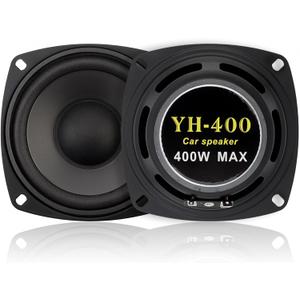 2 Pieces 4 Inch 2-Way Car HiFi Coaxial Speaker Vehicle Door Auto Audio Music Stereo Full Range Frequency Speakers