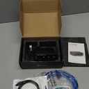 Fosi Audio Q4 DAC Headphone Amp for PC, Desktop Digital to Analog Audio Converter for Home Stereo Amplifier and Powered Speakers, PC-USB/Optical/Coaxial Inputs, 3.5mm Headphone/RCA Outputs Black