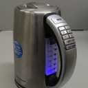 Hamilton Beach 1.7 Liter Temperature Control Electric Kettle, Water Boiler & Heater, Fast Boiling 1500 Watts, BPA Free, Cordless, Auto-Shutoff and Boil-Dry Protection, Stainless Steel (41020R) (1.8 Quarts)