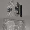 QCAA Solid Brass Surface Bolt 4", Matte Black, Made in Taiwan, 2 Pack