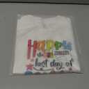 hrcfbk Kids Toddler Little Boys Girls Last Day of School T-Shirt End of School Year Summer Holiday Shirt (White)
