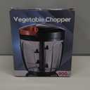 Cambom Manual Food Chopper Vegetable Cutter, Hand String Vegetable Chopper Onions Cutter for Vegetable Fruits Nuts BPA Free Food Safe Material, 900ml Black