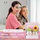 Get Well Gifts for Women - Positive Sunflower Crochet Surgery Recovery and Cancer Care Comfort Gifts, Get Well Soon Hospital Bag Essentials, Cheer Up and Encouragement for Patients