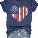 Women's T-Shirts Vintage Boho Sun Flowers Graphic Tees Cute Wildflowers Shirts Casual Summer Short Sleeve Tops (S, Blue3)