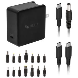 Helix 65W Universal USB-C Laptop Charger Power Adapter (ETHNBC65U) Black