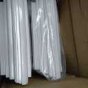 VIVIDA 4" x 4" Vinyl Fence Post Cap (Actual 4" x 4"), New England Pyramid Post Cap, PVC Square Top Cover, for Vinyl Fences, Mailboxes & Decks, White, 2 Pack