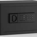 AEGIS 1.2 Cubic Feet Digital Safe Box, Electronic Keypad Lock Security Box for Home/Office, Steel Cash Safe with Override Keys, Cabinet Personal Lock Box for Business Money Valuables