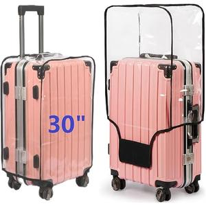 FABUWAY PVC Suitcase Cover - Clear, Transparent, Waterproof & Dustproof - 30"