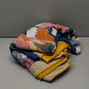 MSGKV Boho Throw Blanket 60''x80'',100% Cotton Blankets for Couch Bed,Cotton Quilt Travel Muslin Blankets Farmhouse Home Decor Soft Lightweight Picnic Blanket (D-flower and Butterfly)