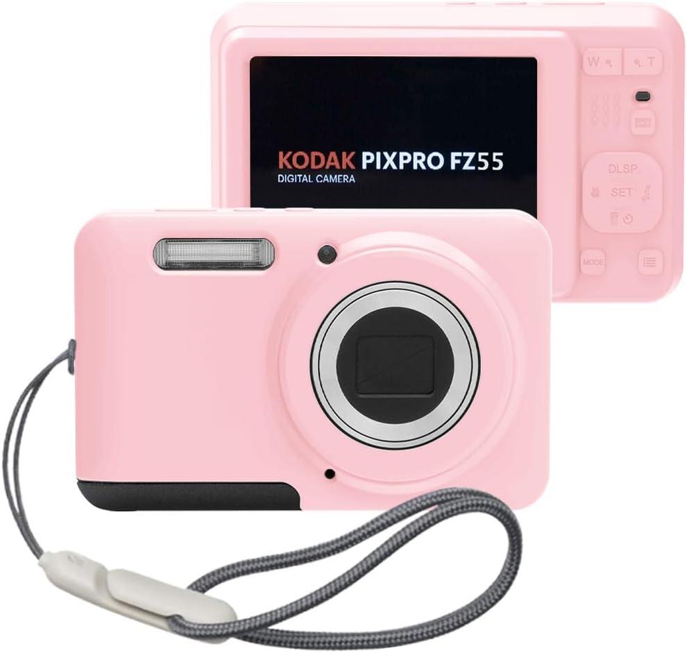 Case for KODAK PIXPRO FZ55 - Soft Silicone Protective Case - Anti-Scratch, Slim Fit, Lightweight - Pink