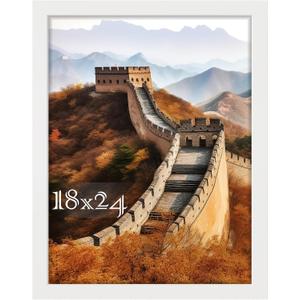 Picrit 18x24 Poster Frame, Picture Frame for Wall Mounting, White