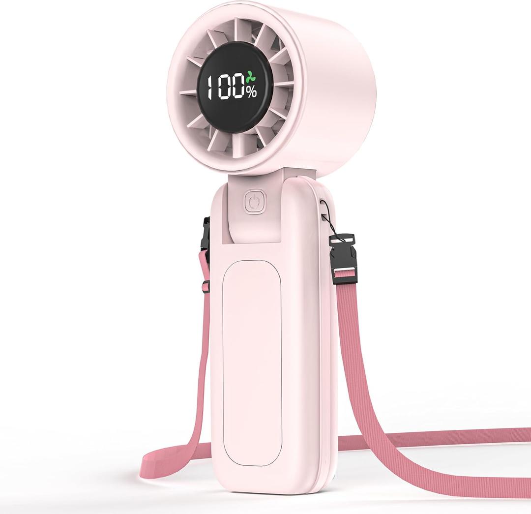 4 in 1 Portable Handheld Turbo Fan, 9000RPM High-Speed Mini, 180 Foldable, 1-100 Speeds, Up to 15H Use, 5000mAh Battery, Powerful Personal Cooling, Hand Held Fan for Travel, Indoor & Outdoor 4 in 1 Portable Handheld Turbo Fan, 9000RPM High-Speed Mini, 180 Foldable, 1-100 Speeds, Up to 15H Use, 5000mAh Battery, Powerful Personal Cooling, Hand Held Fan for Travel, Indoor & Outdoor