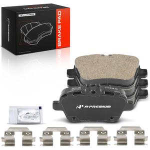 A-Premium Rear Ceramic Brake Pads Set Compatible with Mercedes-Benz CLA250 2014-2017, GLA250 2015-2020, SLC300, SLK250, SLK300, SLK350, B250, B250e, B Electric Drive & Infiniti QX30, 4-Pack