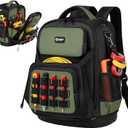 Tool Backpack, UUP Heavy Duty Tool Bag, Large Empty Toolbag Organizer with Waterproof Molded Hard Bottom, Utility Tool Laptop Storage Back Pack, HVAC Technician Electrician Construction Men Dad Gift