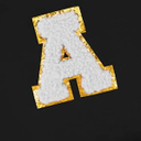Black Letter A Bag 9 x 11