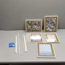 Umbra Exhibit Picture Frame Gallery Set, Adjustable Wall Collage Displays Five Photos (Two 4x6" and Three 5x7"), Set of 5, White