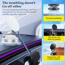 360 Vacuum Magnetic Phone Holder,Hands-Free Foldable Suction Magnetic Phone Holder Case,Multifunctional Vacuum Suction PhoneHolder for Smooth Surface,Mirror,Gym,Shower,Car Interior (White)