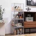 Large Clear Acrylic Display Box with Front Door Spacious Organizer Case for Collectibles, Skincare, Toys, Office Supplies, 14.178.6610.63 inches Transparent Storage Cabinet