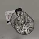 LEKEYE Shower Hair Catcher Drain Protector Strainer-Steel & Silicone 2 Pack (Gray Gray)