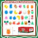 30PCS Christmas Stress Balls,Squishy Balls,Squishy Squeeze Balls Bulk Fidget Toys for Adults,Stress Relief Balls, Party Favors,Birthday Gift (Colorful-dujiao)