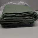 Buryeah 10 Pcs Fleece Blanket Bulk Soft Warm Fleece Blankets Cozy Lightweight Throw Blankets Plush Pet Throw Blanket for Home Bed Sofa Office Wedding Gifts Travel(50" X 60",Army Green)