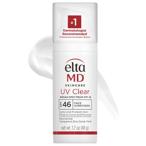 EltaMD UV Clear Face Sunscreen SPF 46, Oil-Free Sunscreen with Zinc Oxide, Dermatologist Recommended