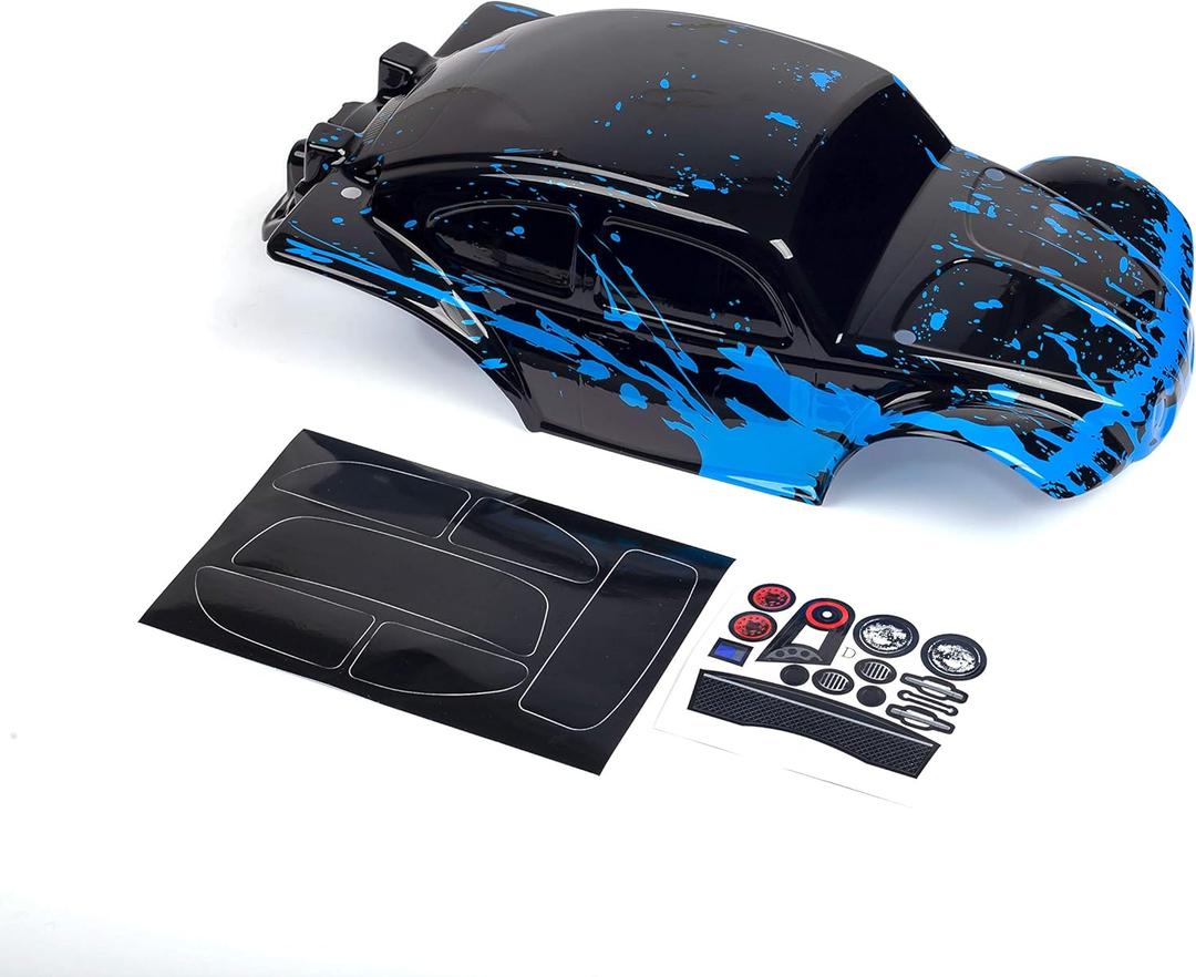SummitLink Custom Body Muddy Blue Over Black Compatible for 1/10 Scale RC Car or Truck (Truck not Included) STB-BB-01