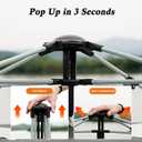 Instant Pop Up Camping Tent for 4-6 Person, 2 Mesh Windows & 2 Doors, Easy Set Up with Vestibule & Rainfly
