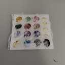 Worgree Crystal Christmas Ornaments Set, 16 Pcs Mini Colorful Crystal Glass Christmas Balls Ornaments for Xmas Tree Decorations Decorative Hanging Crystals Prism Ornaments for Wedding Party Home Decor