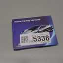 Leather Key Fob Cover, Compatible with Subaru Forester CrossTrek Outback Ascent Legacy Impreza WRX BRZ STI, etc, Retro Style No Screw Design Smart Key Holder Protector(4 Button, Black)