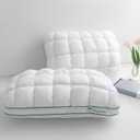 YOUR MOON Fluffy Support Bed Pillow King Size Set of 2, Super Soft Premium DownAlternative Filling for Sleeping, Luxury Hotel Quality Bed Pillows for Side Sleeper (White)