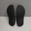 ERGOfoot Upgraded Orthotic Flip Flops with High Arch Support- Women's and Men's Thong Sandals- Walking Comfort with Orthopedic Support for Plantar Fasciitis, Flat Feet & Heel Spur- Beach Slippers by
, Size 7, Black