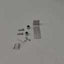 JUGREAT Barn Door Mounted Stainless Steel Sliding Door Guide-1 Pack (For Doors Up to 2 1/8 inches, Flush Bottom Design)