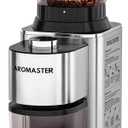 Aromaster Burr Coffee Grinder,Conical Coffee Grinder,Stainless Steel Coffee Bean Grinder with 24 Grind Settings,Espresso/Drip/Pour Over/Cold Brew/French Press Coffee Maker